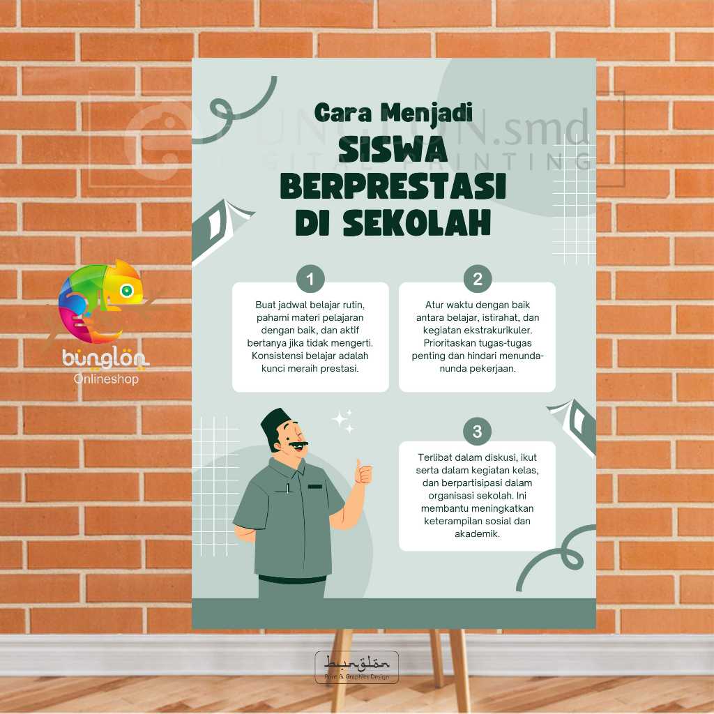 

Poster Cara Menjadi Siswa Berprestasi Di Sekolah