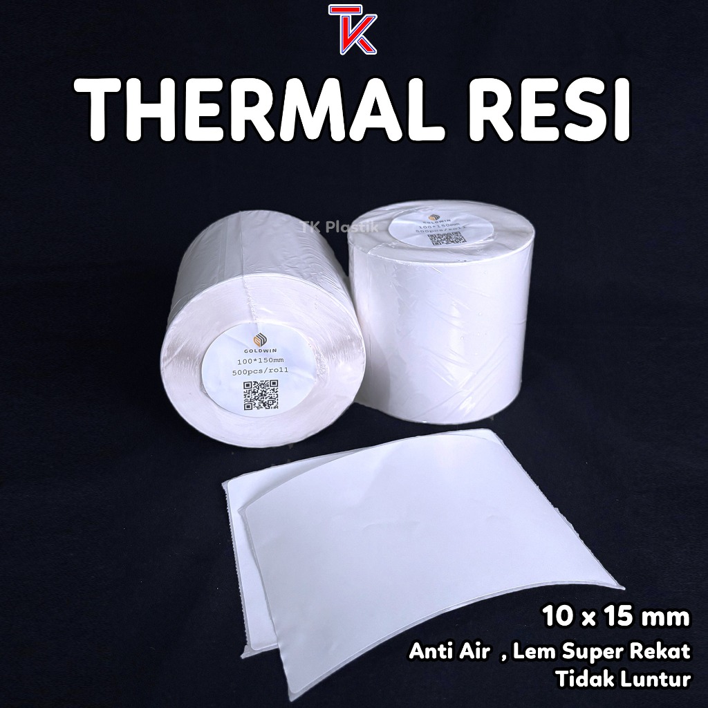 

Kertas Label Thermal 100x150 A6 Stiker Resi isi 500Pcs untuk Barcode Pengiriman