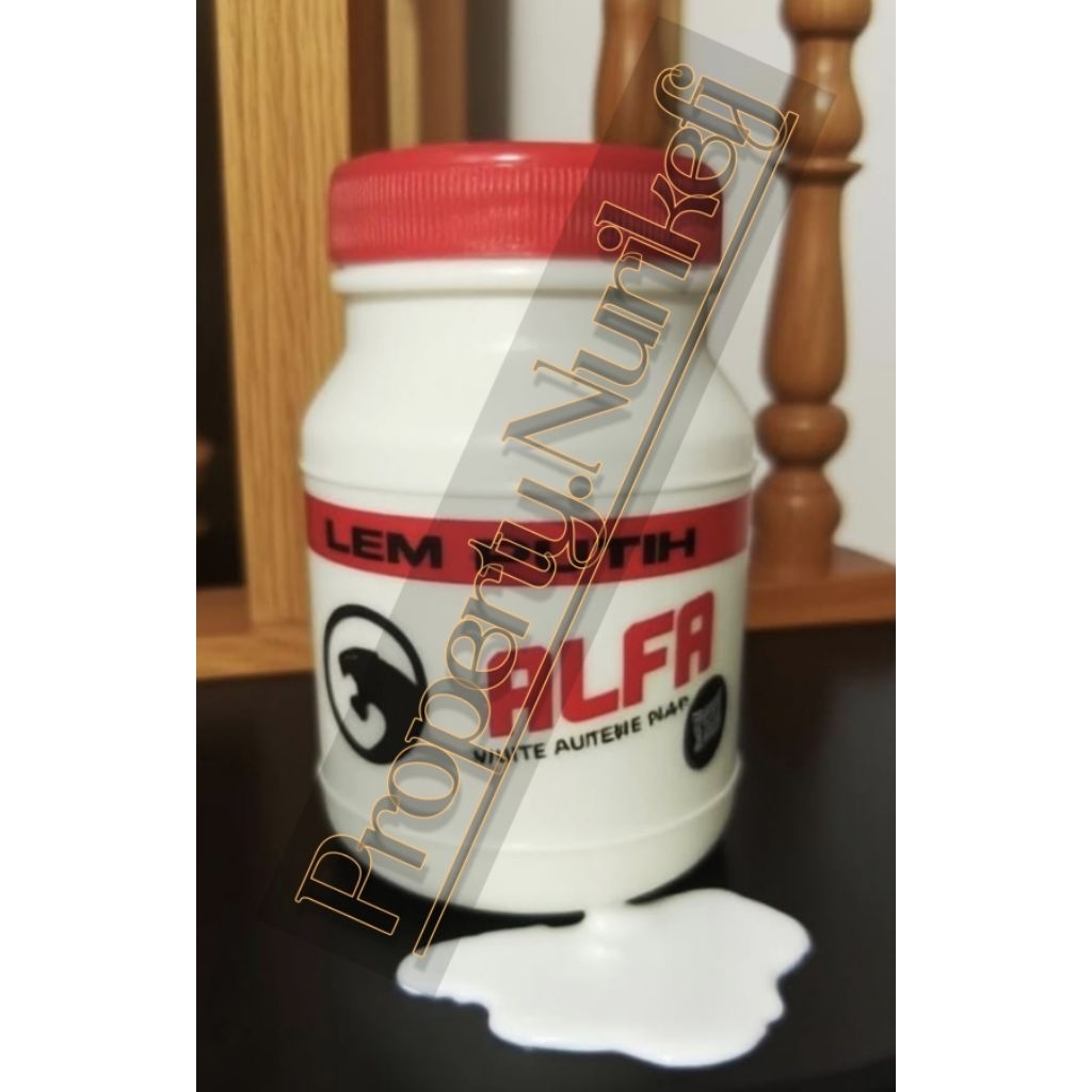 

ALFA Lem Putih Serbaguna 150g – Kuat & Praktis untuk Kayu, Kertas, HPL, dll