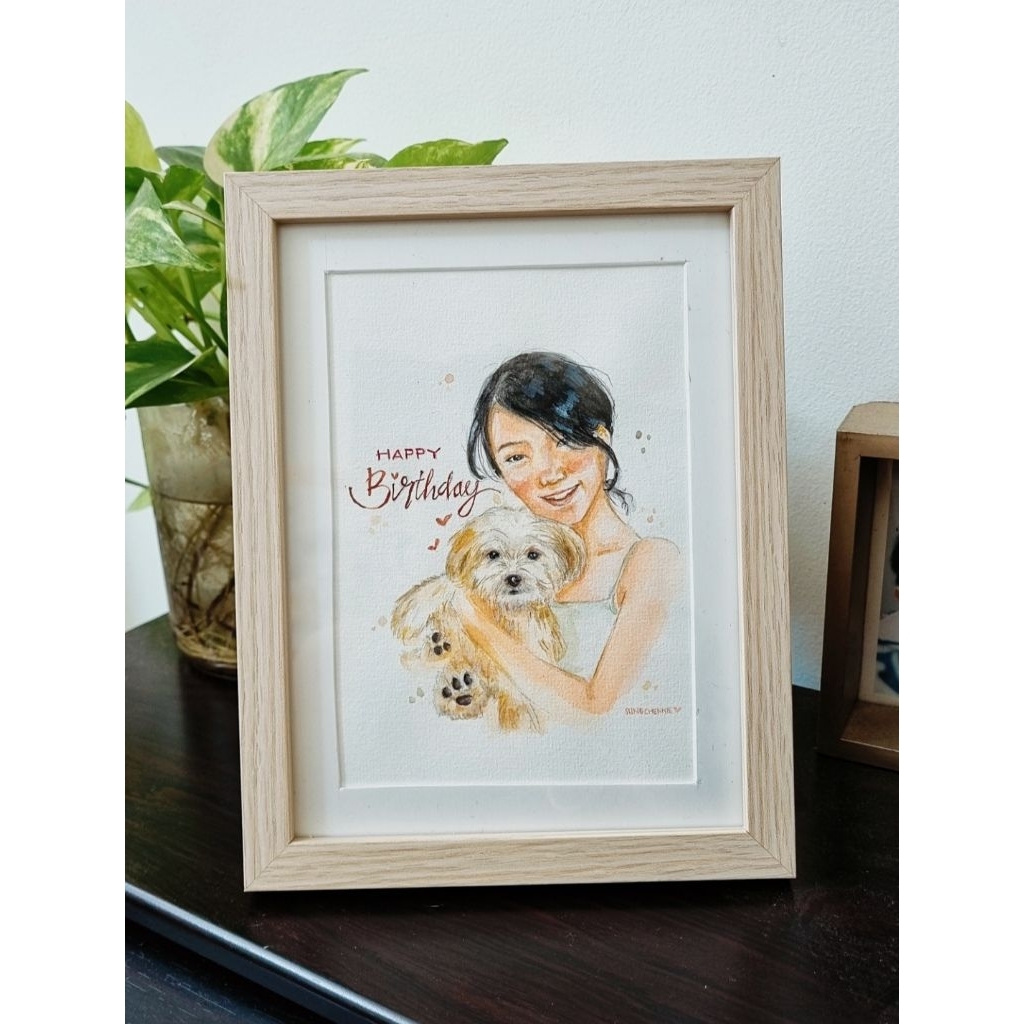 Sketsa wajah/Watercolor potrait/Watercolor Sketch