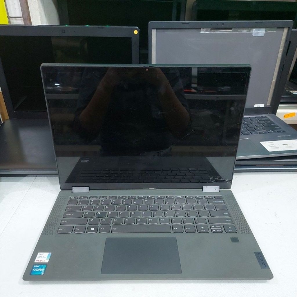 Laptop Lenovo Ideapad Flex 5 14ITL05 core i5 gen 11 14inci mati total casing oke minus lcd tanpa ssd