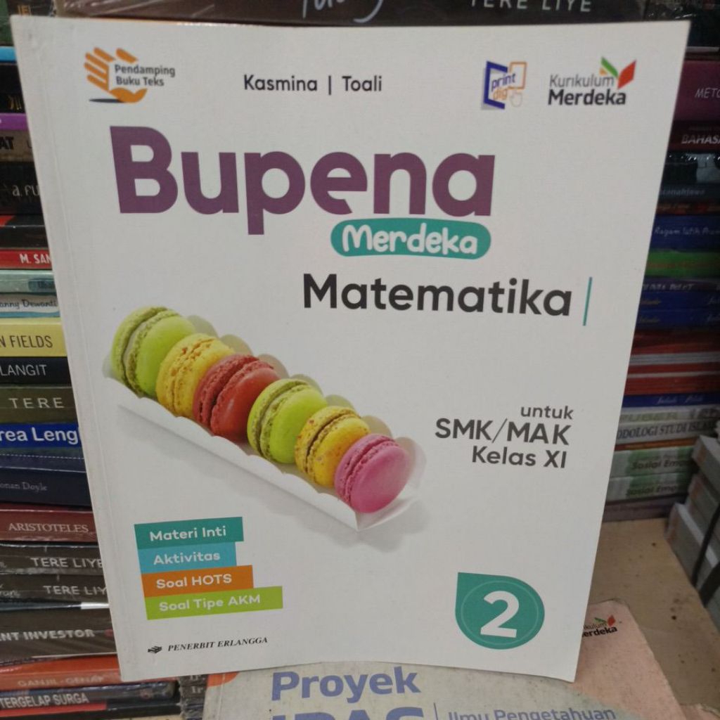 Bupena Matematika untuk SMK kelas 11 kurikulum merdeka original bekas erlangga