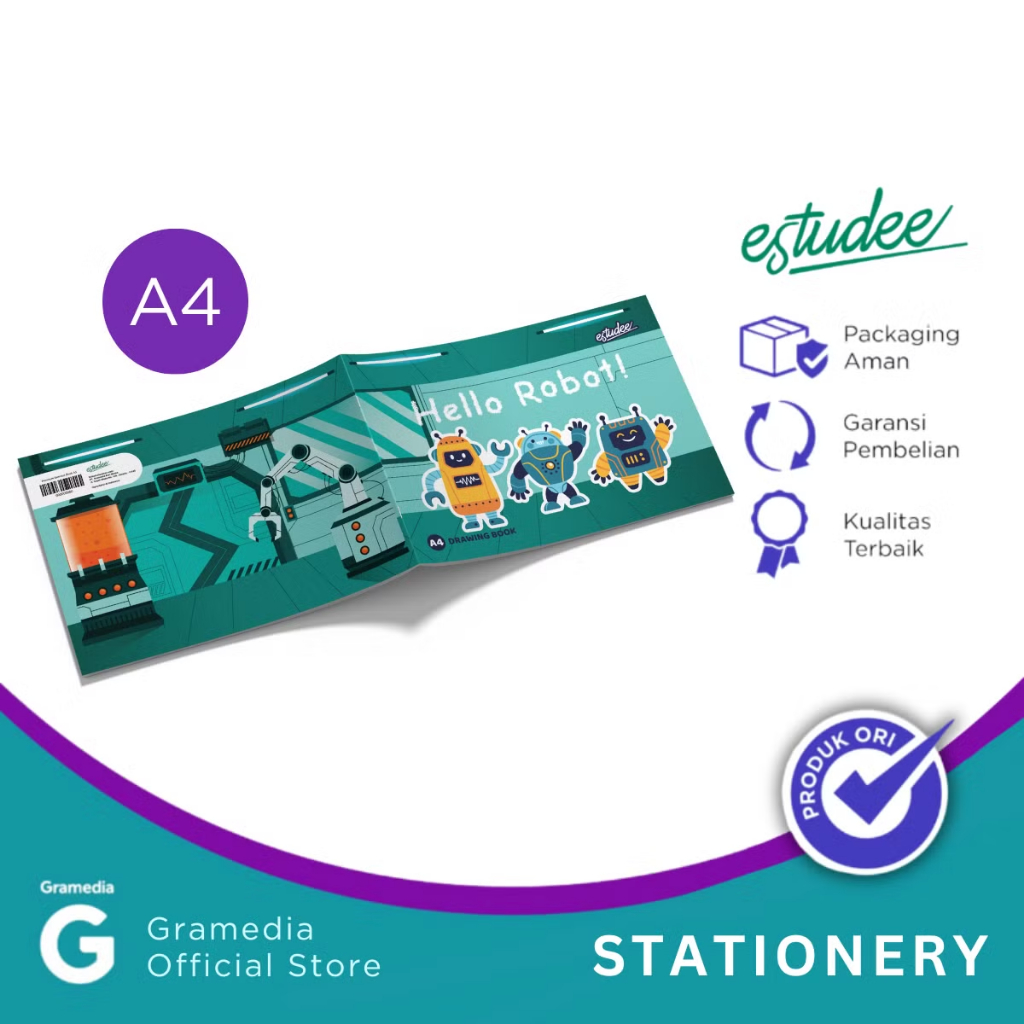 

Gramedia Tunjungan : Estudee Drawing Book A4 K Robot Lab
