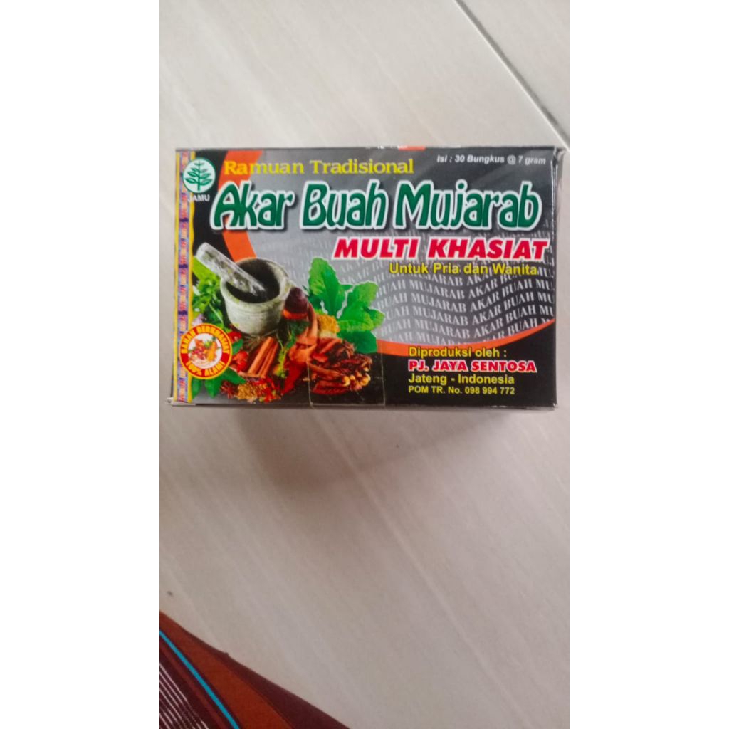

Akar buah mujarab isi 30 sachet