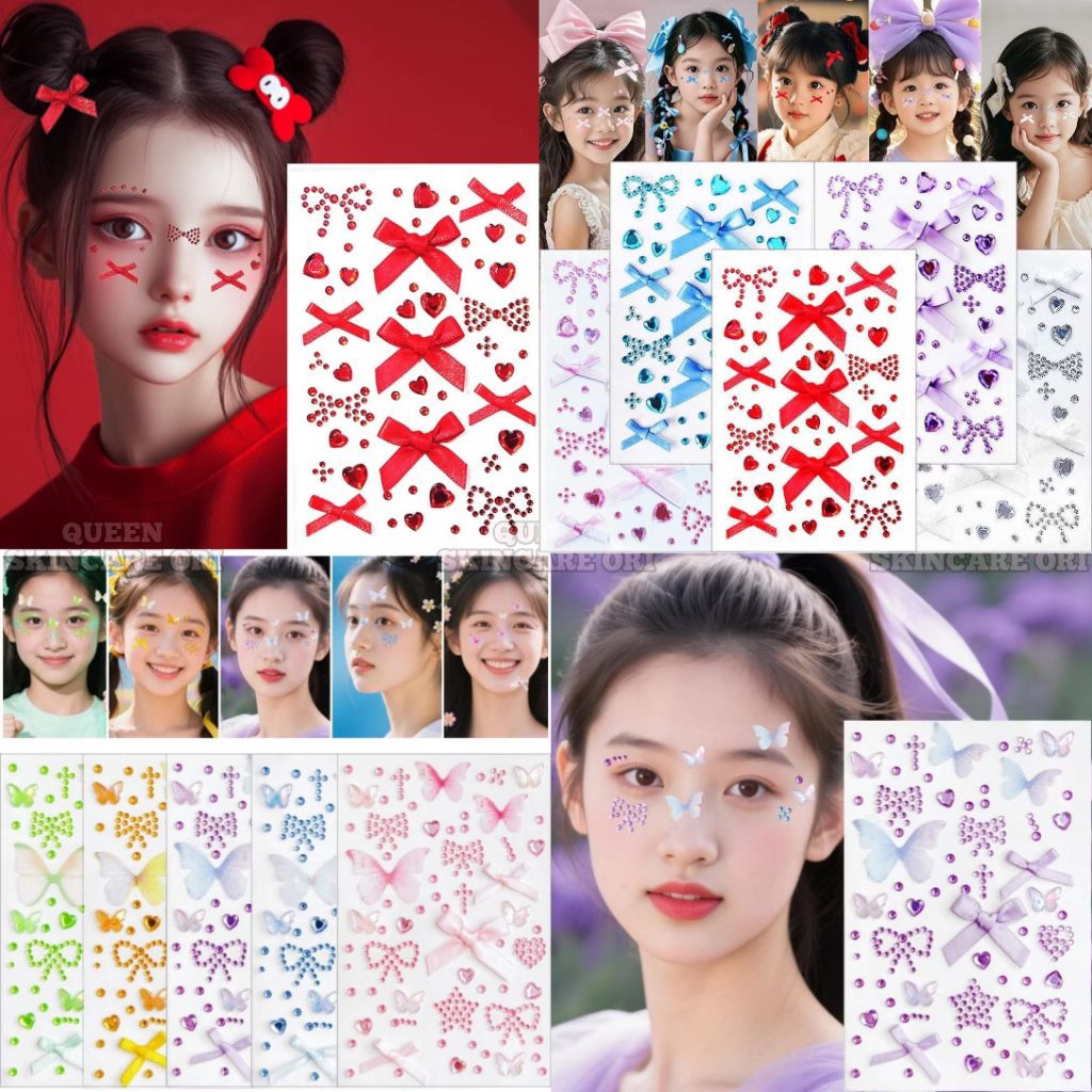 

STIKER RIAS WAJAH LUCU | RIASAN PITA MEWAH | NEW AURORA BUTTERFLY PITA DEKORASI WAJAH STIKER BERLIAN | STIKER FESTIVAL TAHUN BARU