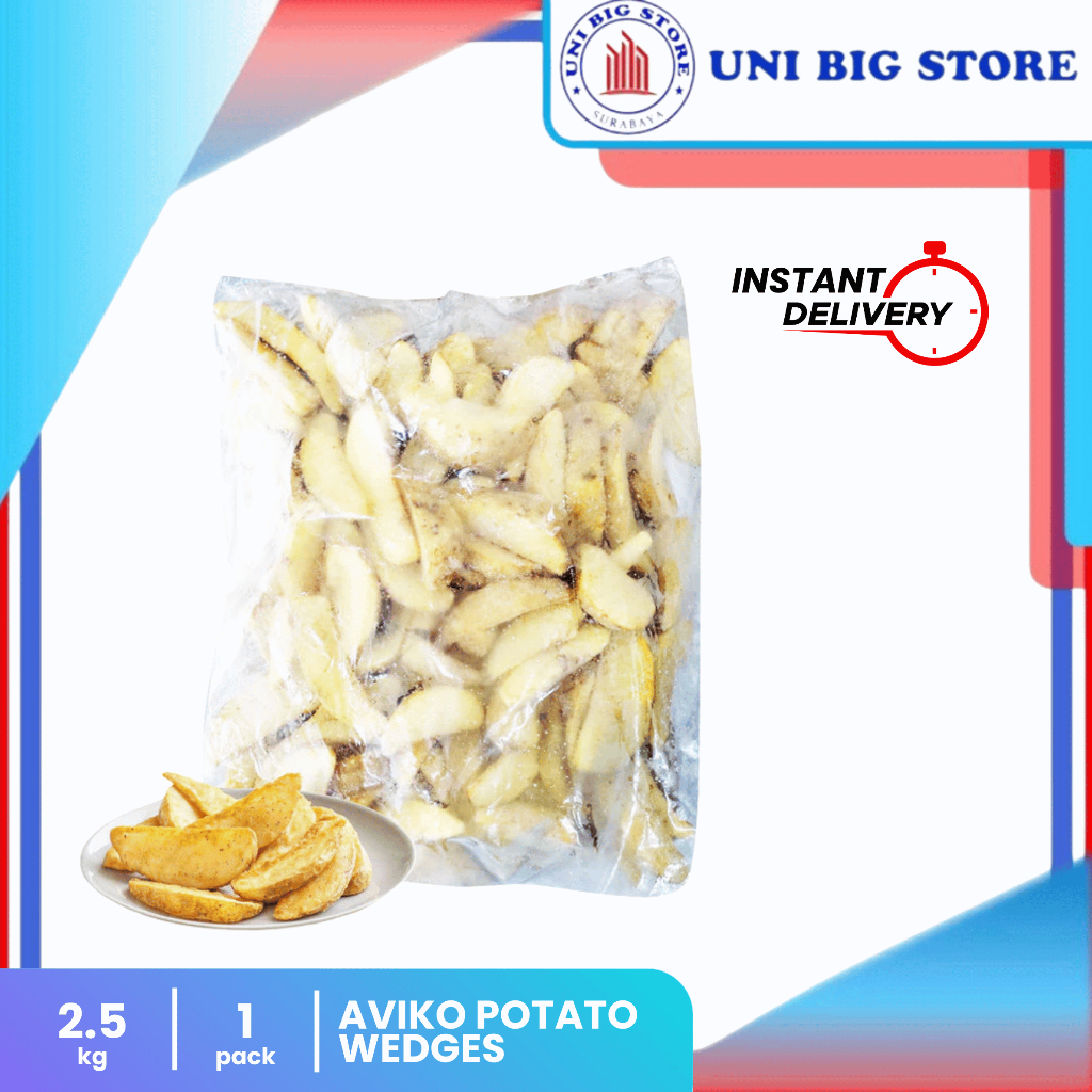 

Aviko Potato Wedges French Fries Kentang Goreng 2.5 Kg Kemasan Polos
