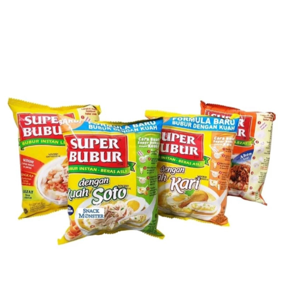 

Super Bubur @45 Gram 1 renceng Isi 5 PCS