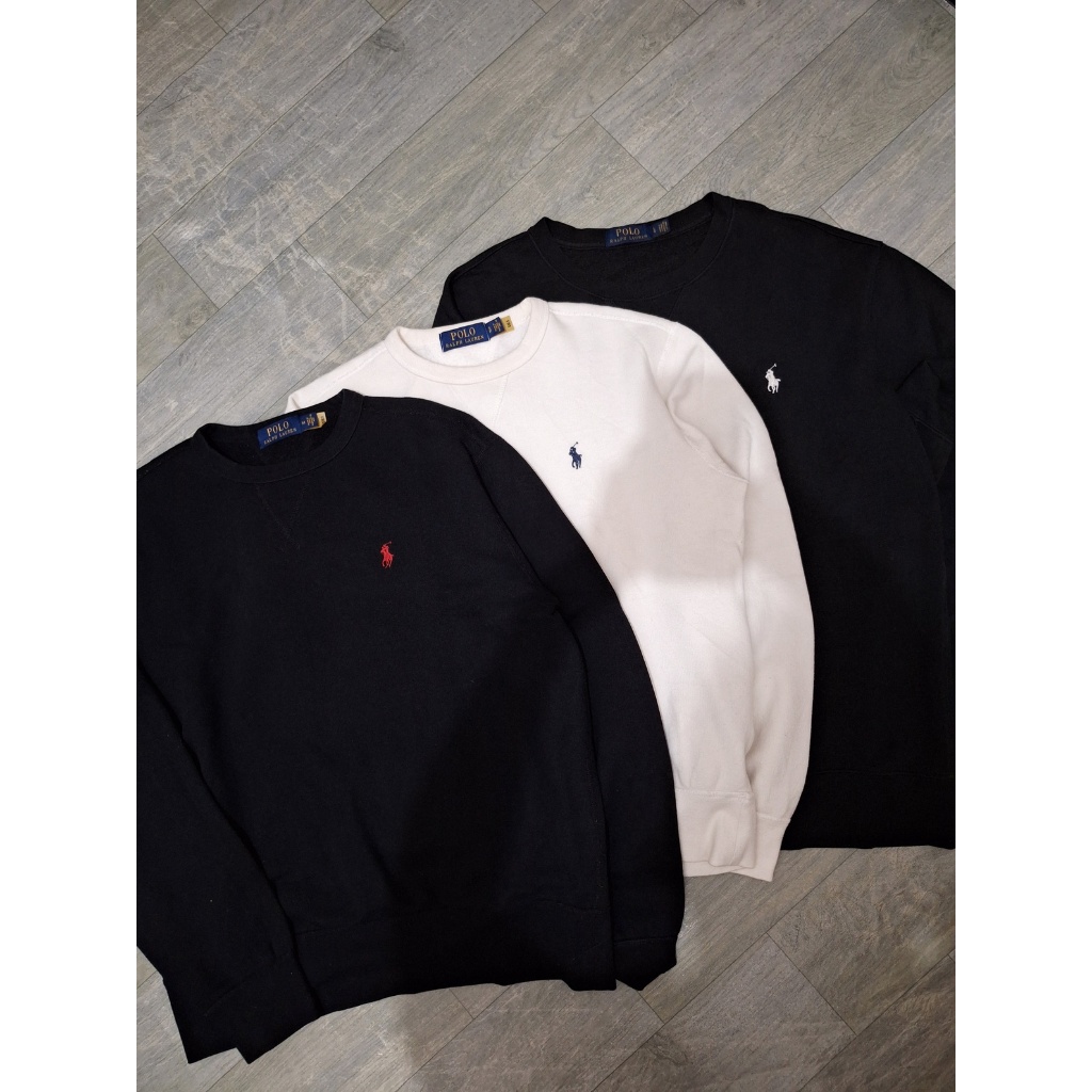 Sweatshirt Black Polo Ralph Lauren Pria Wanita Second Original