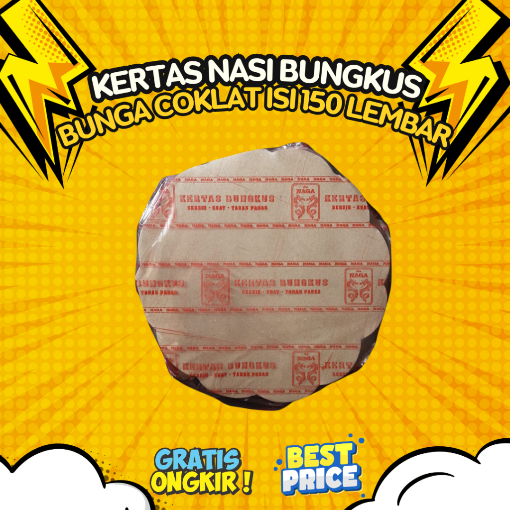 

GRATIS ONGKIR (1 PACK) Kertas nasi Bunga | Kertas Bulat - Kertas Piring - tatakan nasi