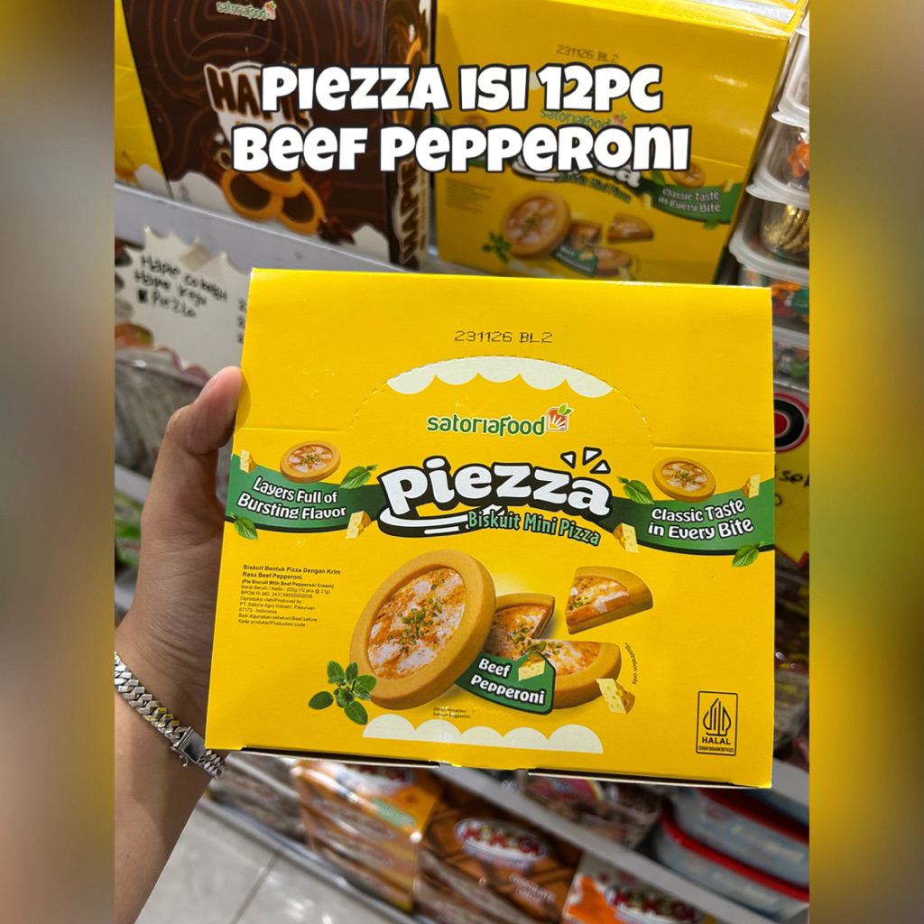 

Snack Biskuit Piezza 294gr Isi 12pcs/box