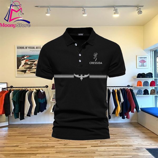 COD T-shrit POLO kerah Cresida Terbaru Silver Kaos Kerah Dewasa Shirt / Kaos Pria Polo / Kaos Seraga