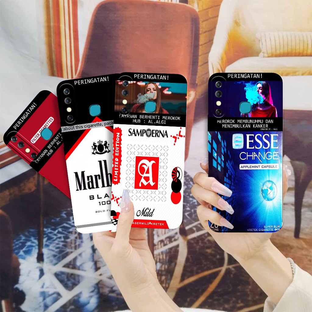 Softcase Untuk Infinix Hot 8 - Softcase Gambar Fashion Printing { Rokok Limited Edition Terbaru } - 