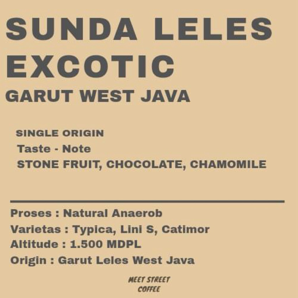 

Biji Kopi Arabica Natural Anaerob Sunda Leles 200gram