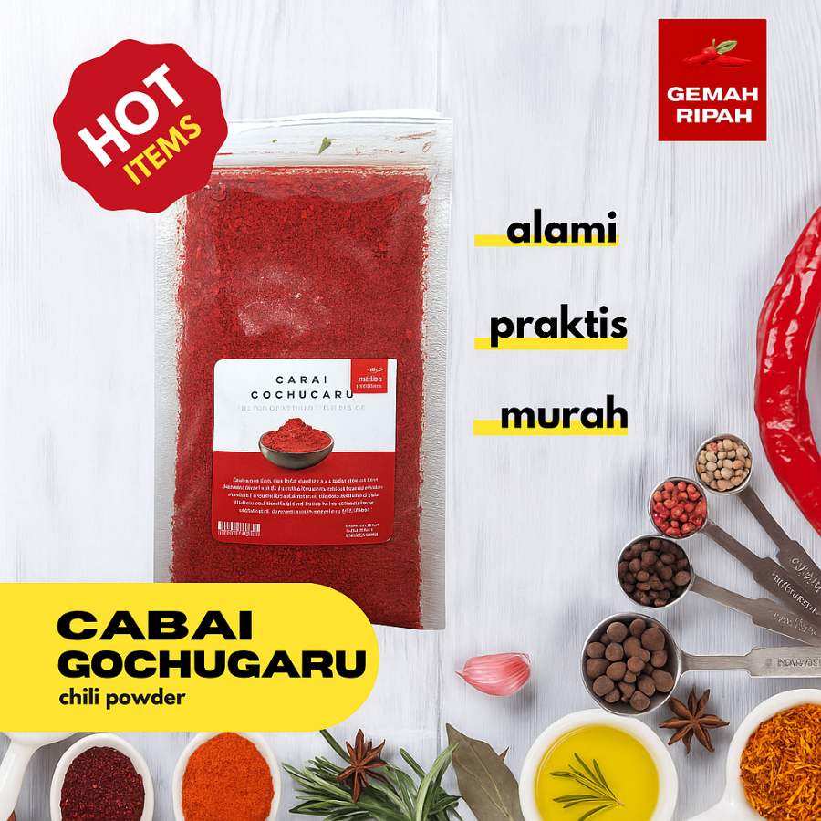 

Gochugaru Chili Powder Bubuk Cabai Cabe Gochugaru Bubuk Cabe Korea Halus