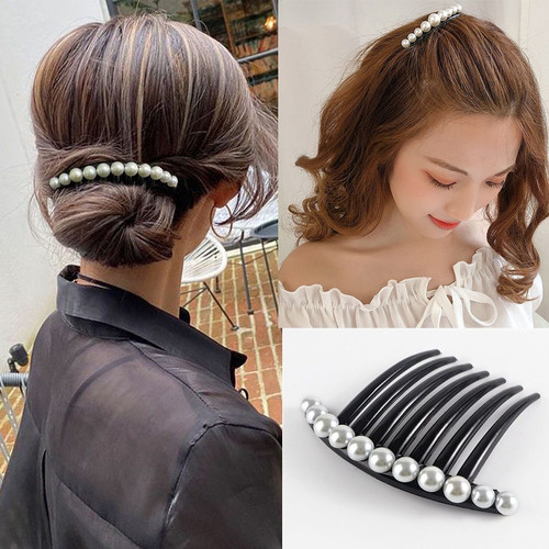 Sirkam Rambut Mutiara Hiasan Sanggul Elegan Sirkam Mutiara