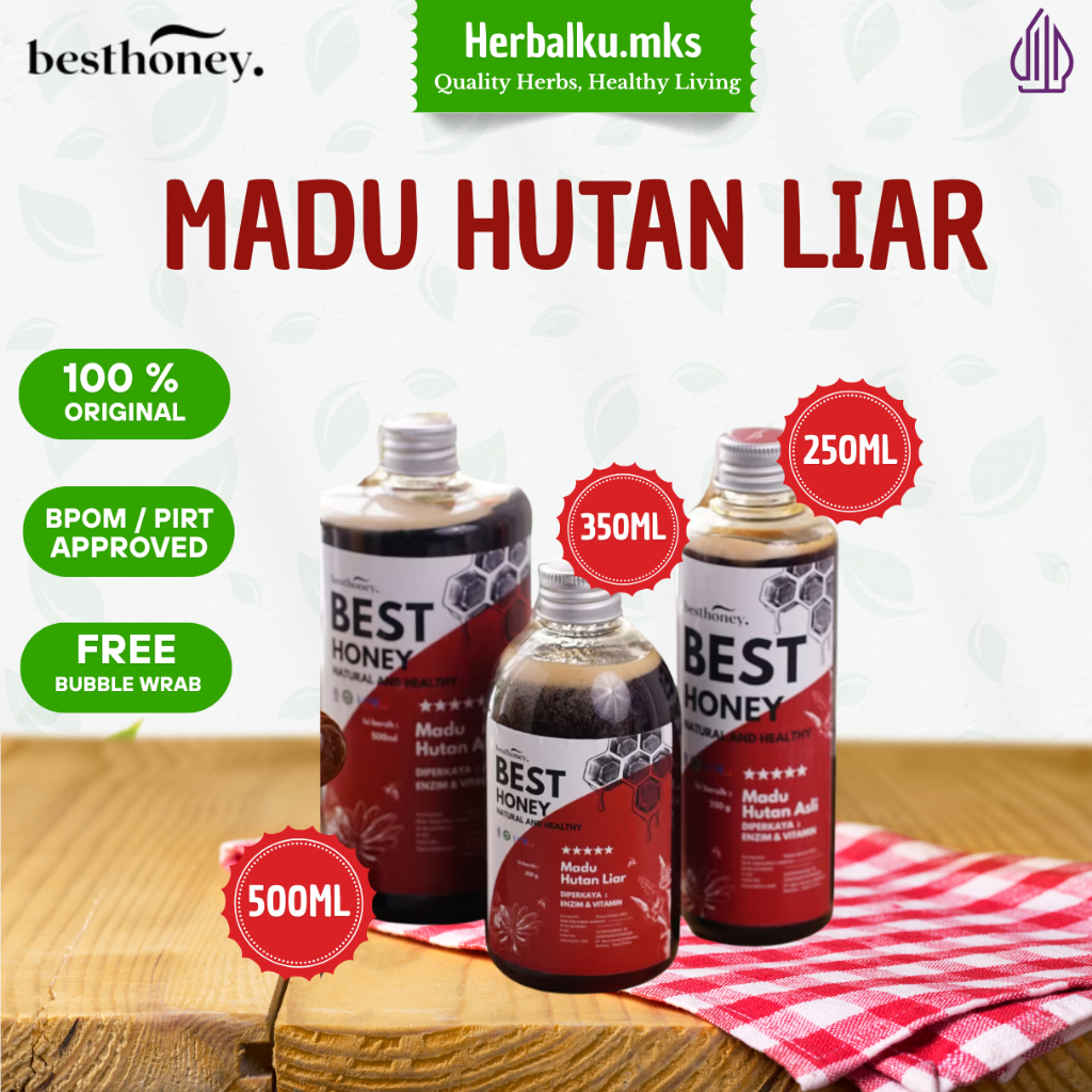 

Best Honey Madu Hutan Liar 250ml 350ml 500ml