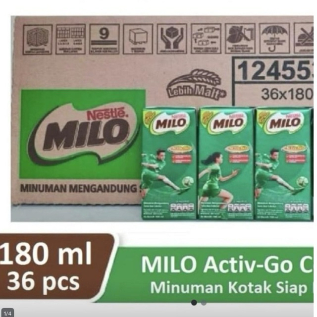 milo 1 dus susu milo 1 karton 180ml