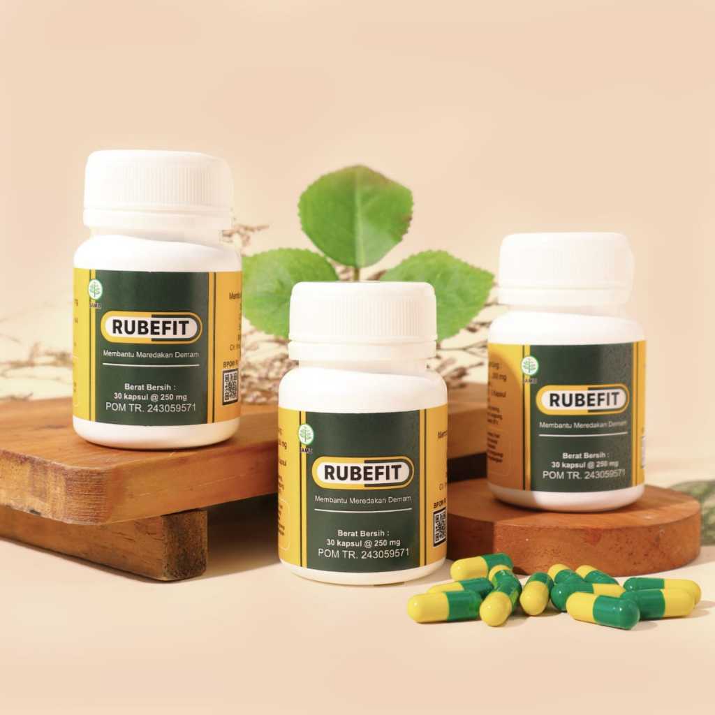 RUBEFIT PAKET 3 BOTOL ISI 30 KAPSUL CACING OBAT TIPES/ kapsul cacing obat tipes/ OBAT TIPES, OBAT DE