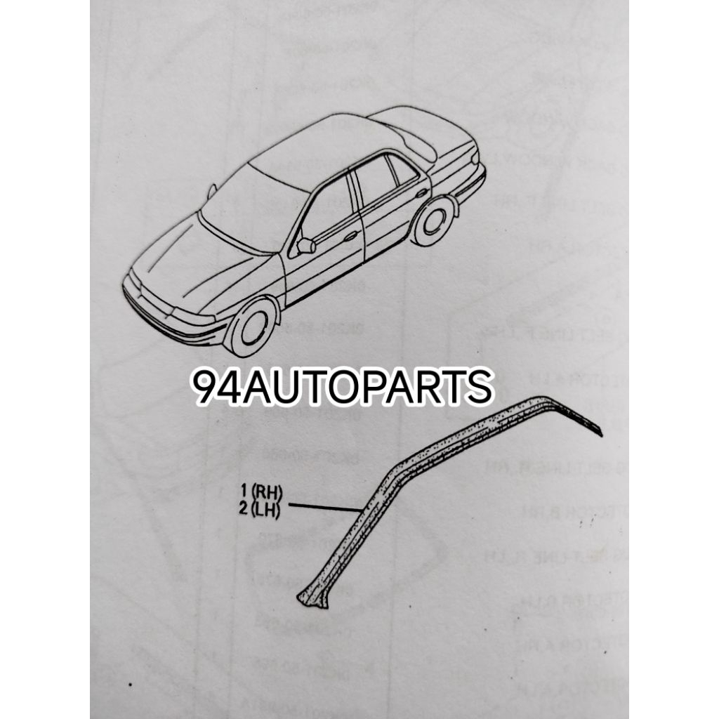 Weatherstrip secondary Timor sepasang