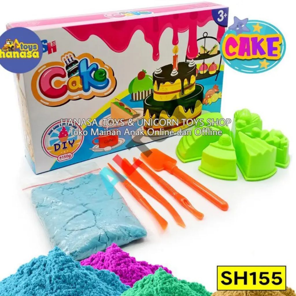 Mainan Pasir Cetak Set Cake Kue Ulang Tahun Es Krim Dan Pizza Favorit Mainan Pasir Pasiran Ajaib Ana