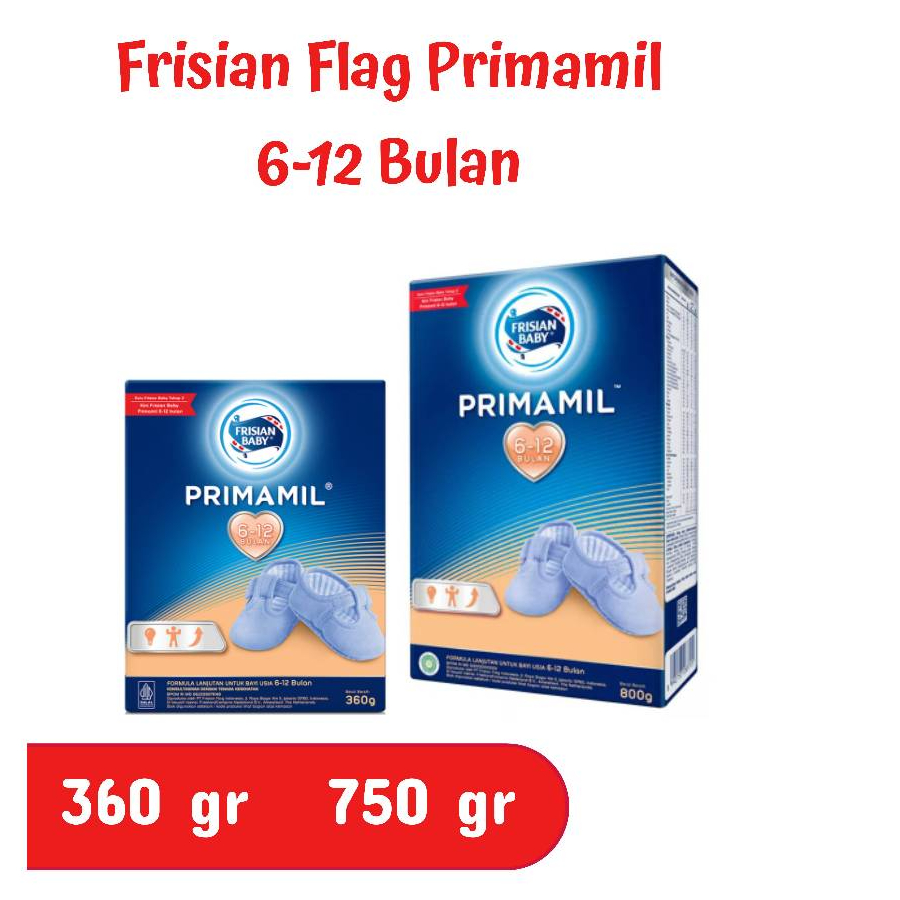Frisian Flag Primamil Susu Formula Bayi 6-12 Bulan 360 gr/750 gr