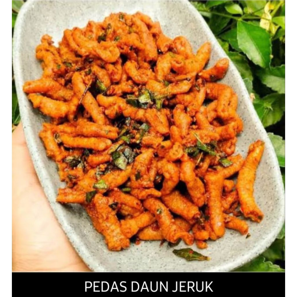 

keripik usus pedas daun jeruk 1kg