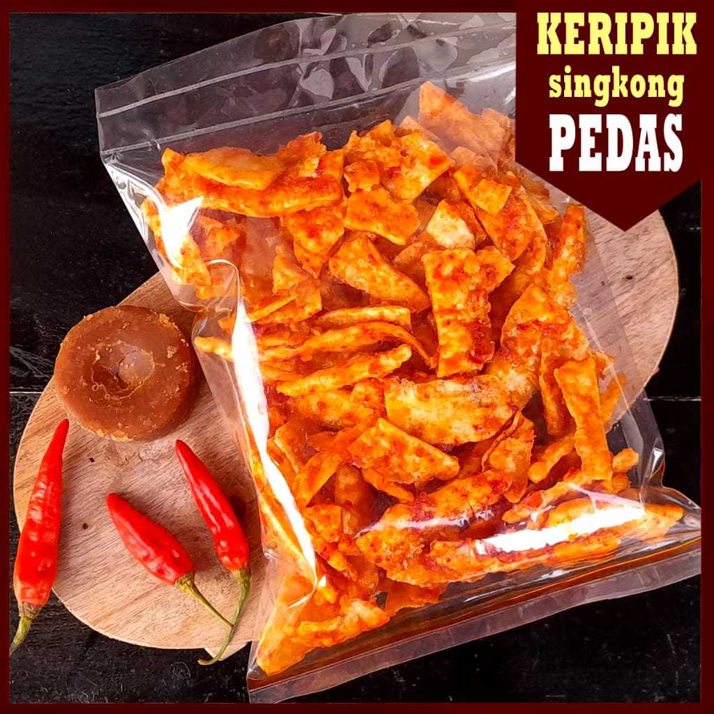 

Kripik Singkong Daun Jeruk Pedas Manis Kriuk Tidak KerasSnack 100gr - 250gr - 500gr - 1kg