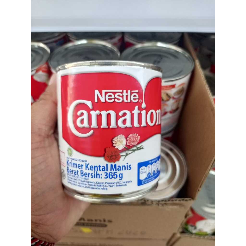 

Carnation Krimer Kental Manis Kaleng 370g 1 pcs