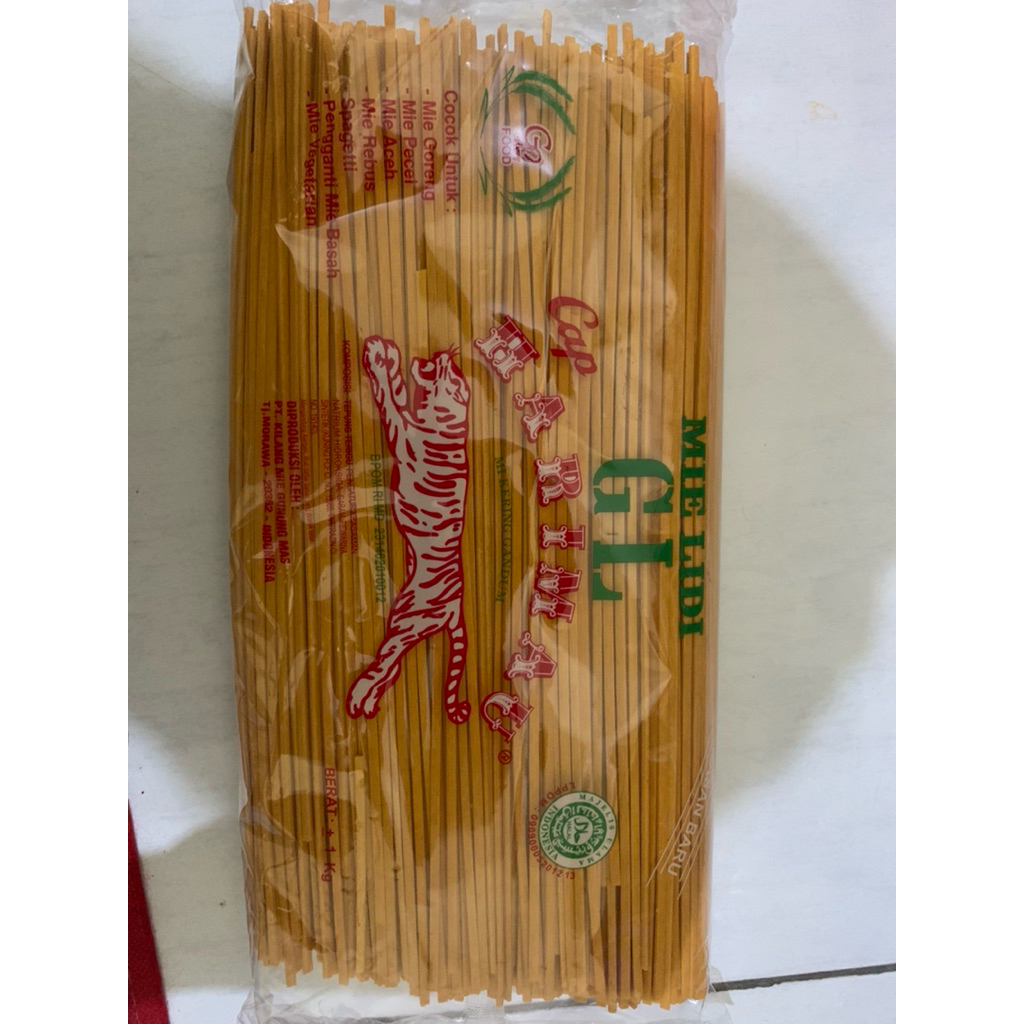 

Mie lidi cap harimau/mie gomak medan asli/ 1kg