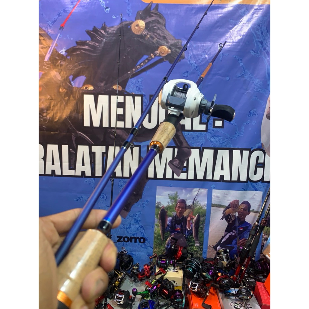 oncak chaos 210cm 17Lbs carbon set bc dragcliker handle kanan