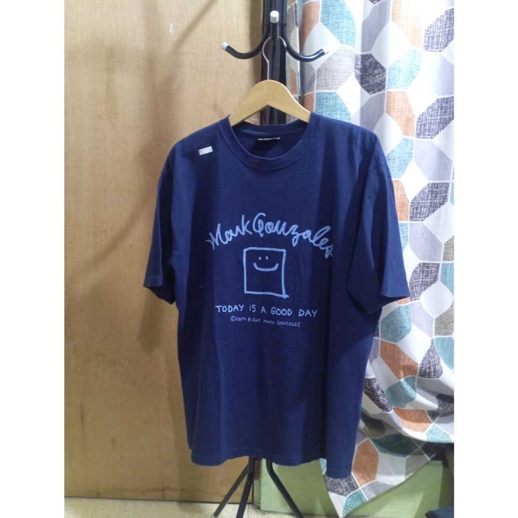 MarkGon-Kaos Katun Brand Mark Gonjales Unisex Warna Navy