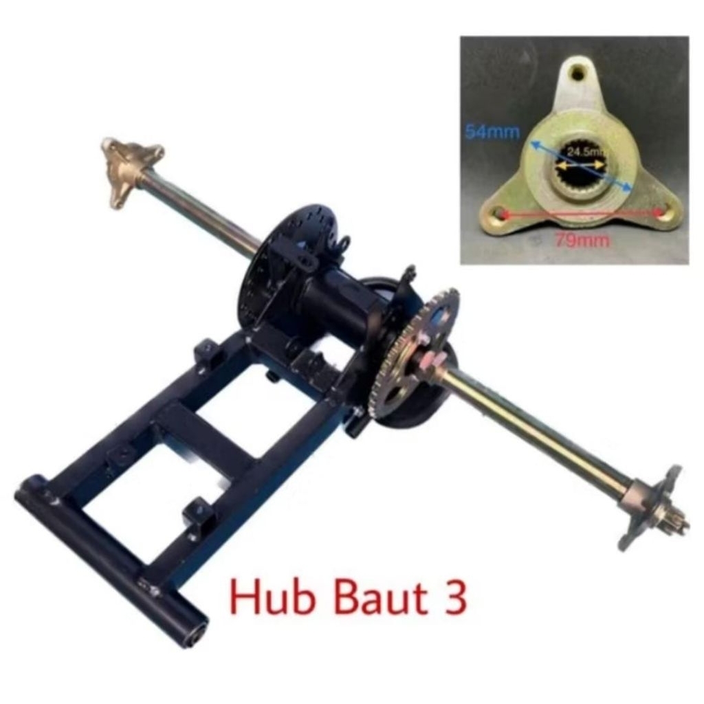 SWING ARM ATV / AS RODA BELAKANG ATV MODIF/ MODIF ATV / GOKART  / MINI JEEP/  SWING ARM GOKART