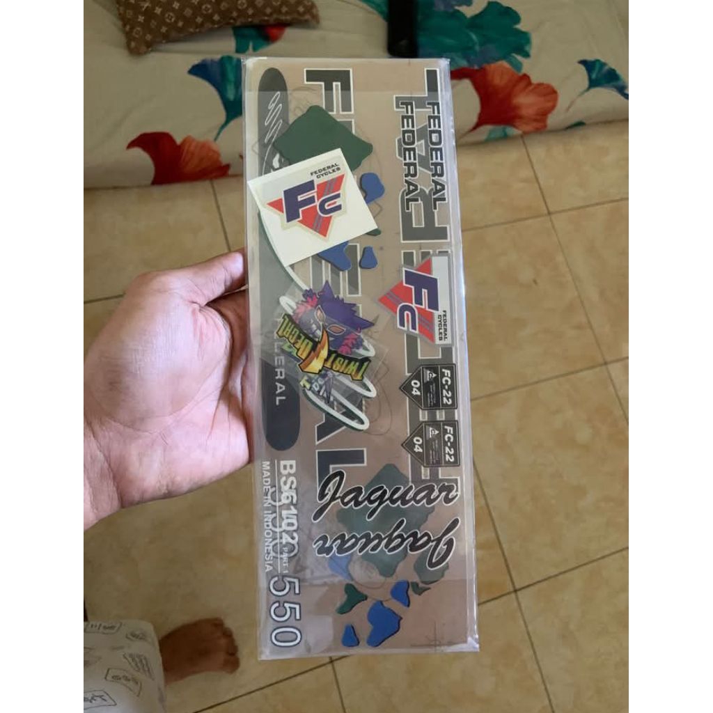 stiker federal jaguar