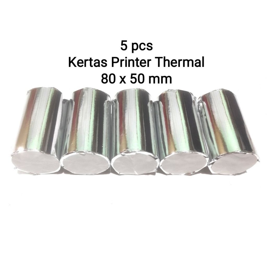 

Kertas Printer Thermal 80 x 50 mm - 5 roll - Kertas Printer Thermal 80x50mm