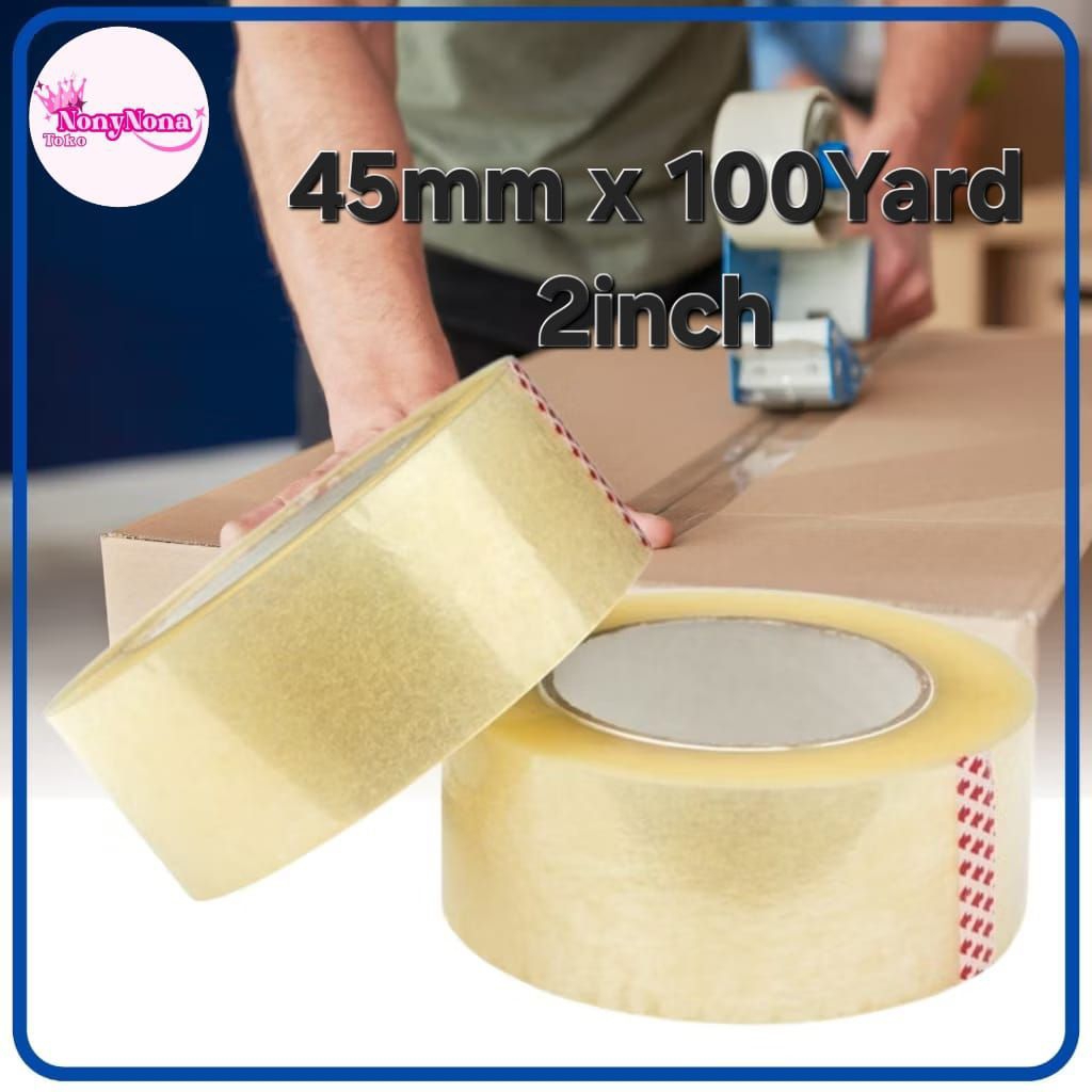 

Lakban Bening Polos 45mm x 100 yard 2inch