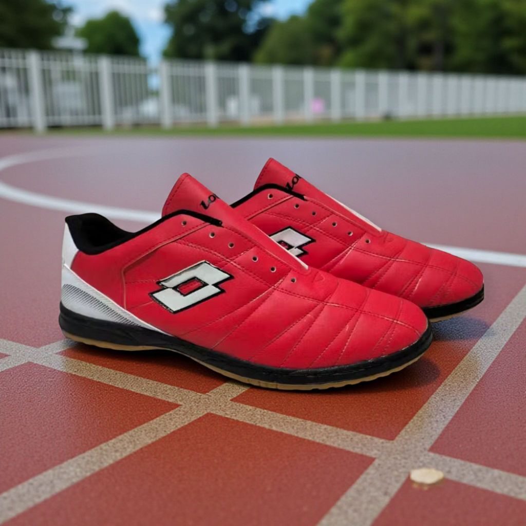 Sepatu Futsal lotto Kulit Asli Big size 44-47 Sol jahit muter