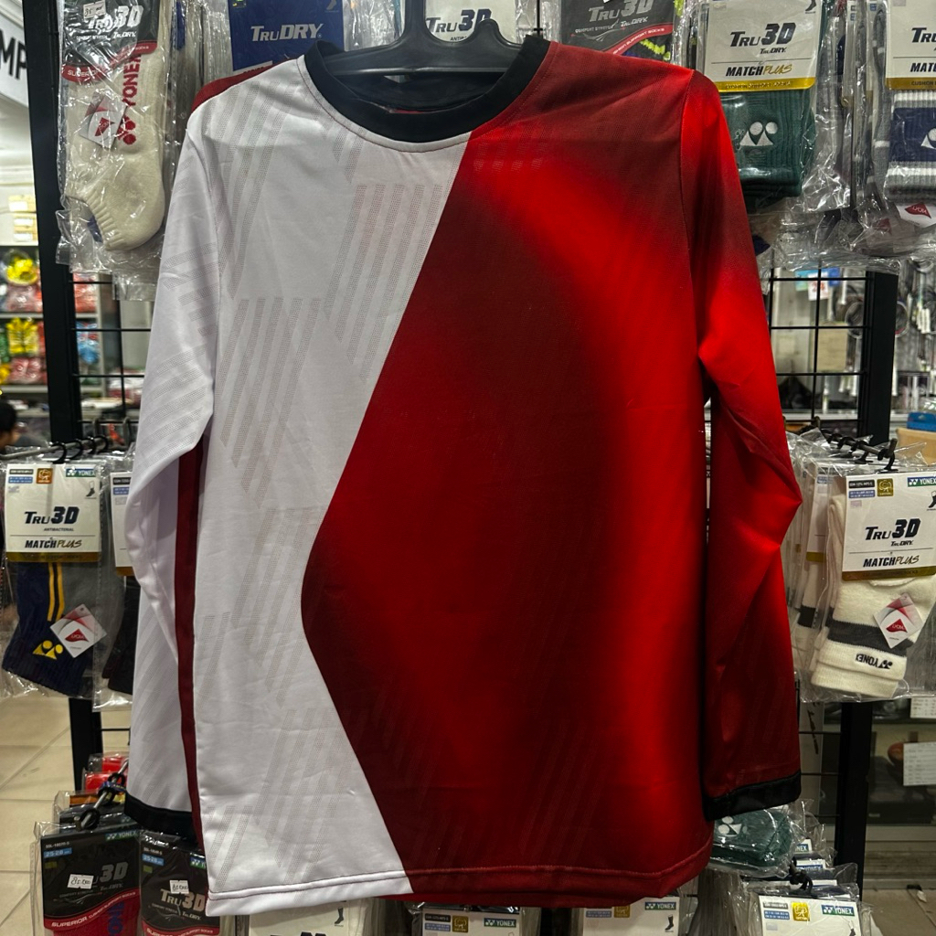 Kaos Jersey Running Jogging Lengan Panjang Dick Wolves