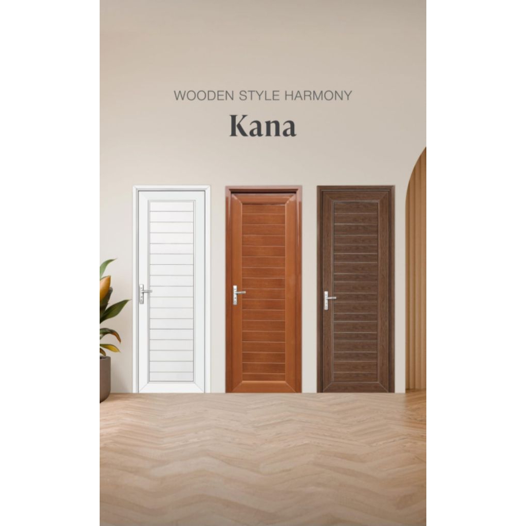 Pintu UPVC EDEN KANA Series – Anti Air, Anti Rayap, Awet & Elegan