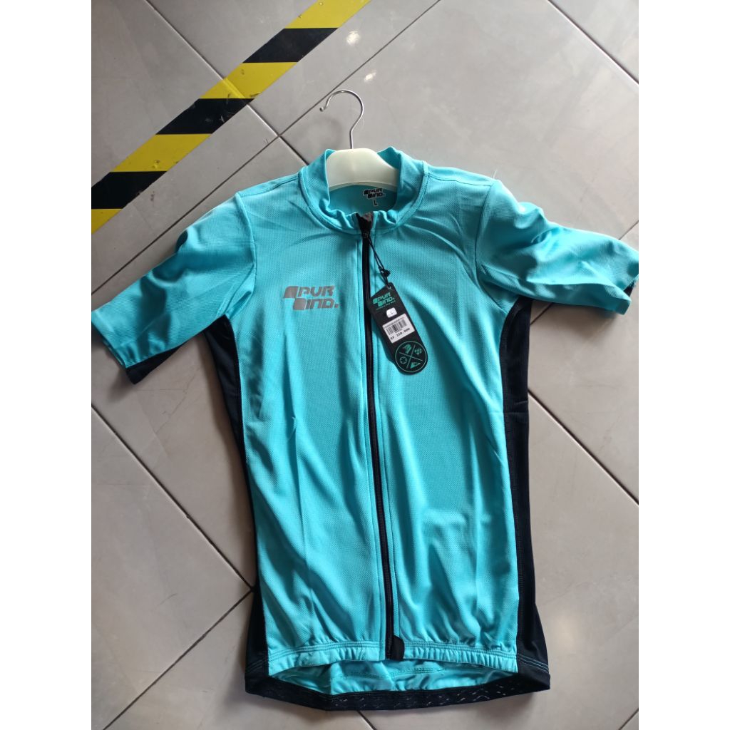 Jersey sepeda PVR biru size L