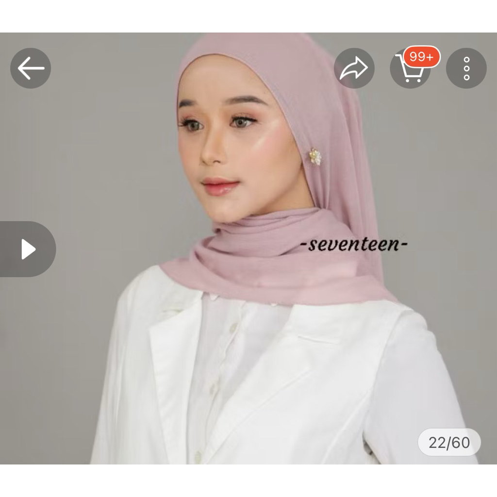 preloved pashmina voal seventeen