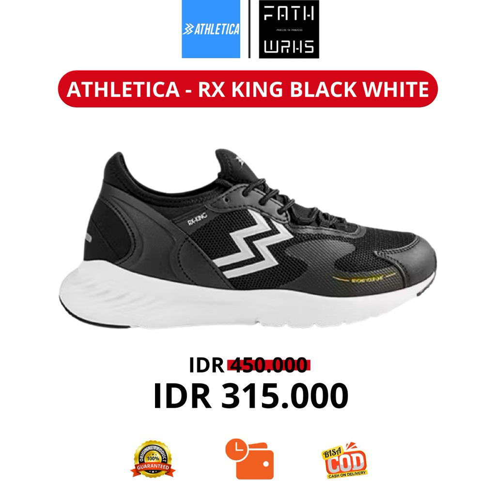 Sepatu Geoff Max Athletica Original- RX-King Navy Black | Black White | Navy Black - Sepatu Trail Ru