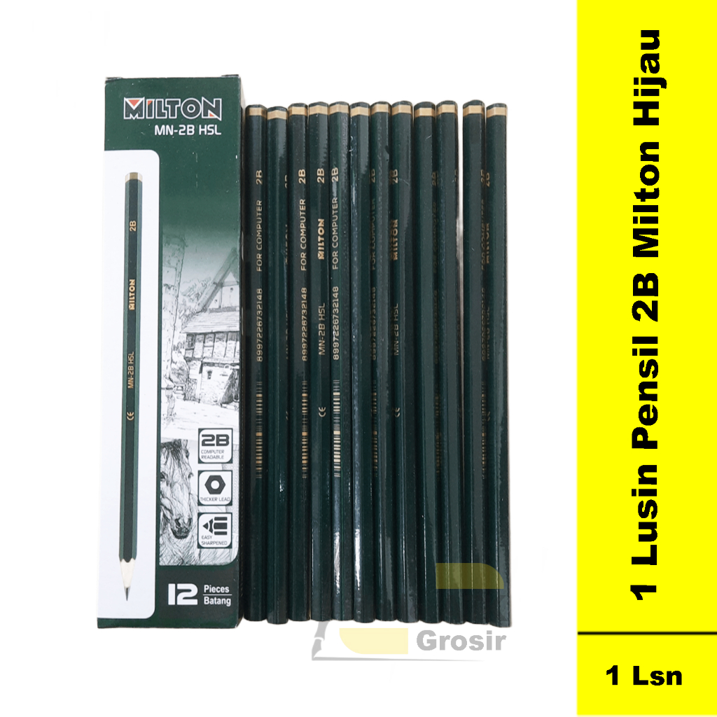 

1 Kotak isi 12Pcs Pensil 2B MILTON