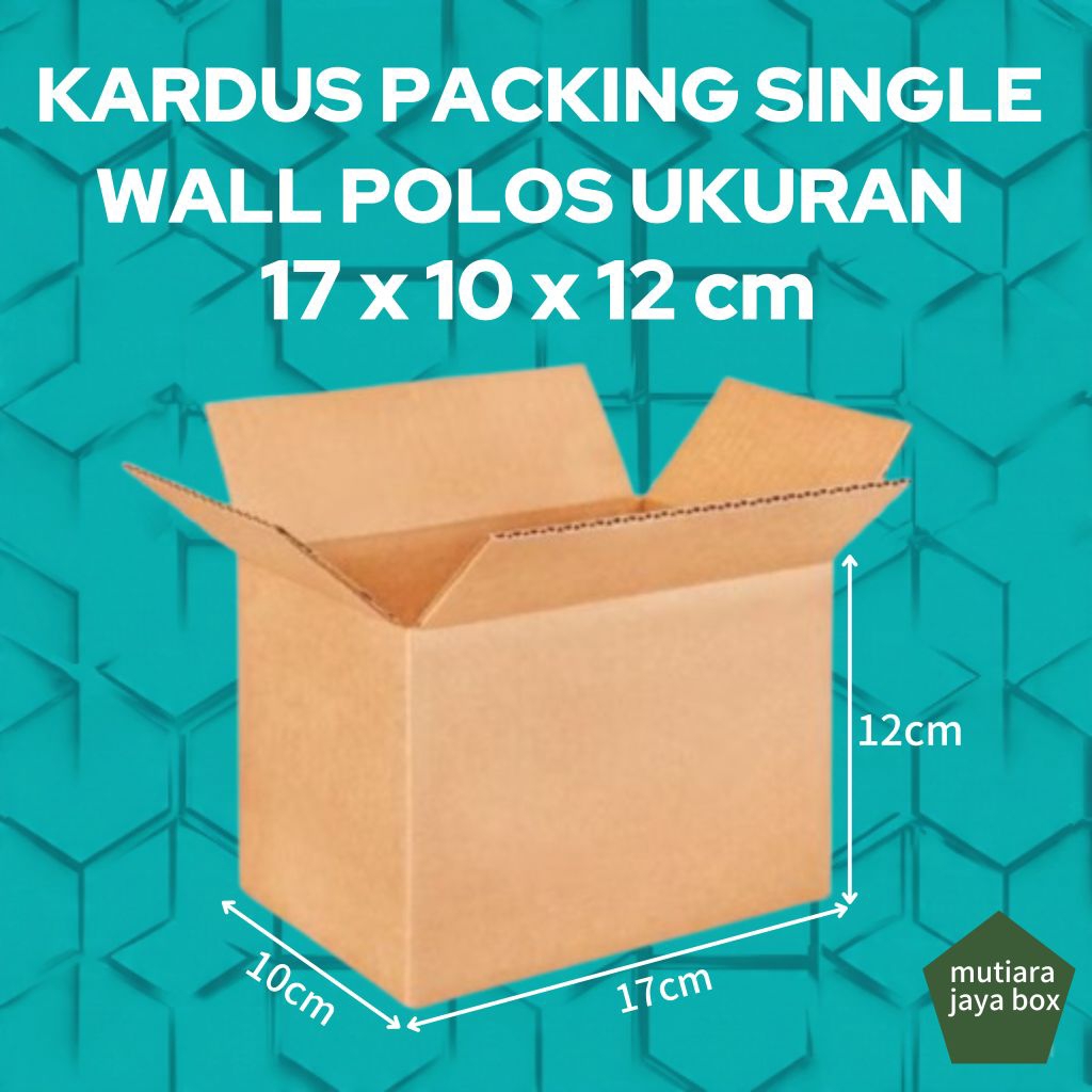 

KARDUS PACKING 17x10x12cm SINGLE WALL POLOS