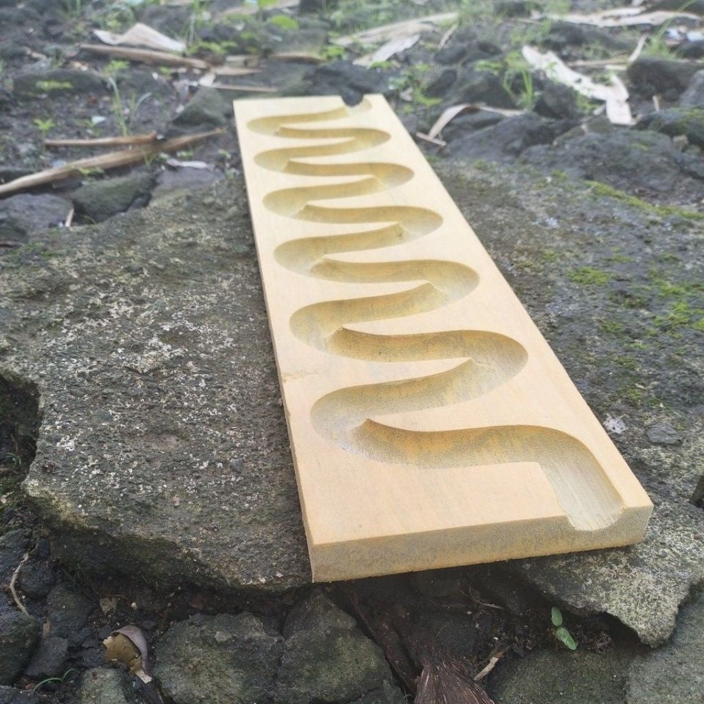 marble run kayu jalur kelereng kayu wafel panjang 40 cm grand opening