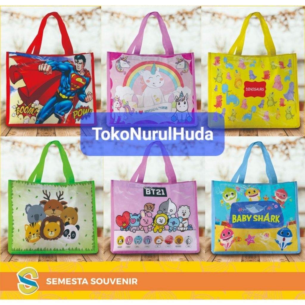 

Tas ulang tahun anak goodie bag hampers souvenir karakter
