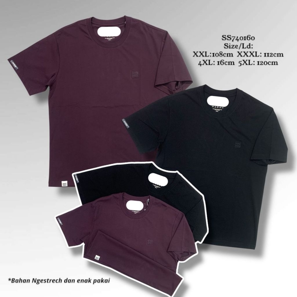 T-shirt Big Size Pria Dewasa | Kaos T-shirt | T-shirt import