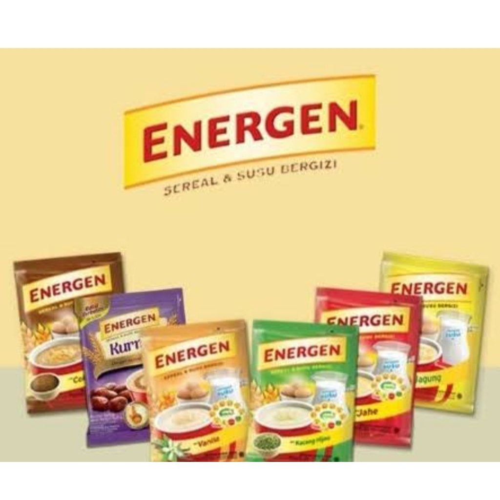 

energen all varian/coklat//vanila/kurma/jahe/kacang ijo,renceng isi 10 pcs