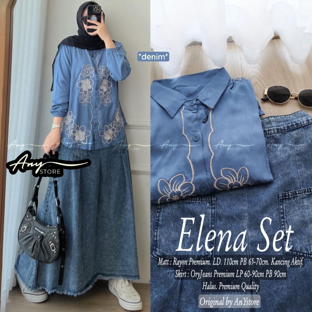 ELENA SETROK ORIGINAL BY ANY TERMURAH // ELENA SETELAN WANITA KEKINIAN TERBARU BISA COD