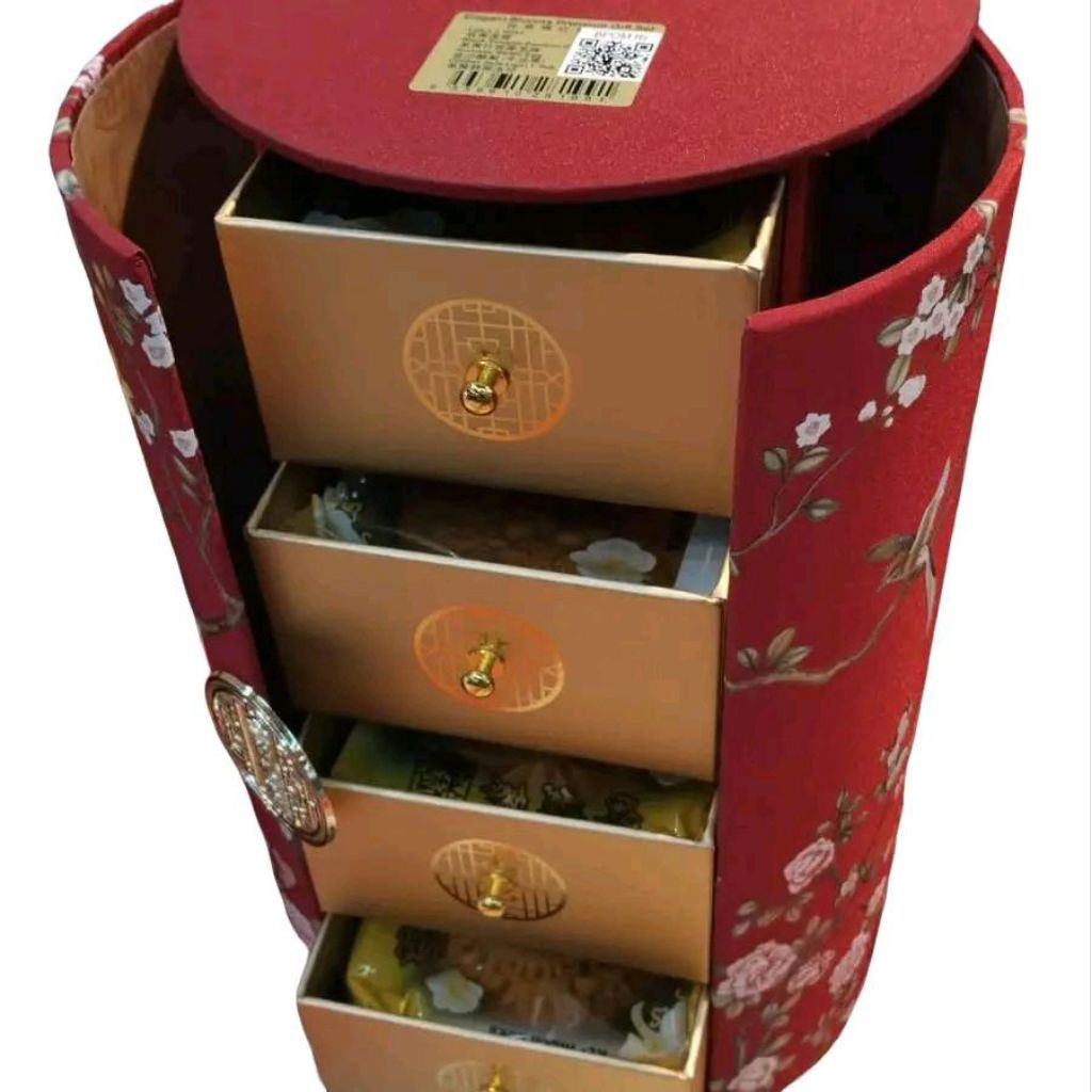 

moon cake elegant blooms premium gift box varian telur asin alpukat