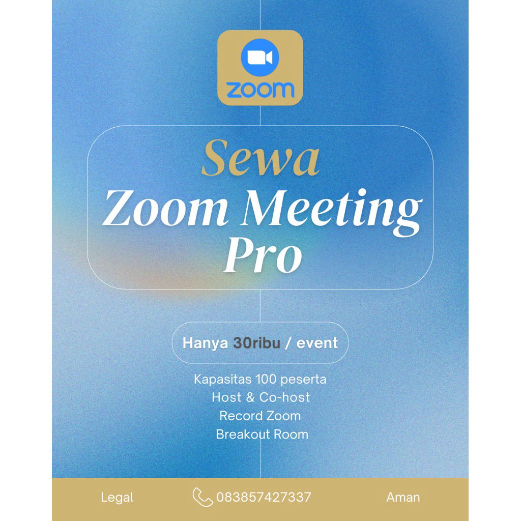 Zoom Meeting Pro Murah